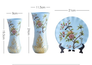 Bộ gốm 3 món trang trí phòng khách