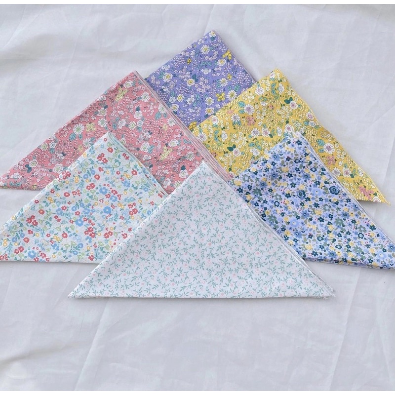 Khăn badana vuông handmade tặng túi lụa