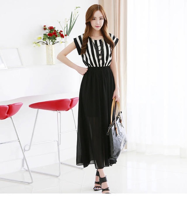 Chân váy voan dài 65cm; 85cm; Yura Store VHS038 công sở hoặc dạo phố