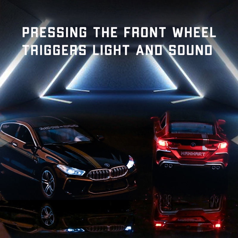 Mô Hình Xe Hơi BMW M8 Bằng Hợp Kim Tỉ Lệ 1: 32 Có Đèn Và Nhạc