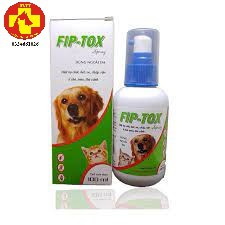 Thuốc xịt diệt ve,rận chó mèo FIP-TOX SPRAY 100 ml.