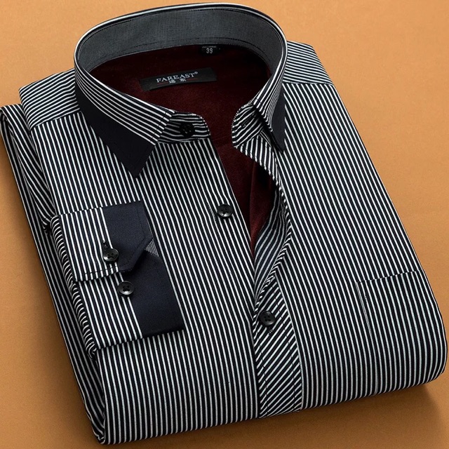 Áo sơ mi lót lông nam sang trọng, lịch sự, ấm áp | BigBuy360 - bigbuy360.vn