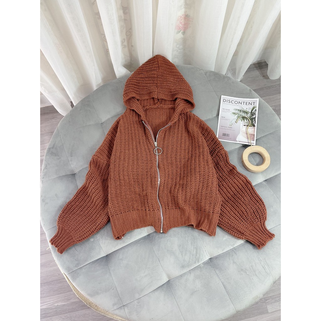 ÁO KHOÁC NỮ, ÁO KHOÁC LEN DÂY KÉO CÓ NÓN - KÈM ẢNH THẬT | BigBuy360 - bigbuy360.vn