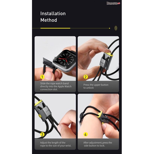 Dây đeo thể thao Baseus dùng cho Apple Watch Series 4-5