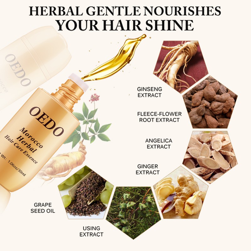 OEDO Tinh chất chăm sóc tóc nhân sâm thảo dược Morocco rụng tóc cho nam và nữ nhanh chóng tăng trưởng mạnh mẽ Serum sửa chân tóc | BigBuy360 - bigbuy360.vn