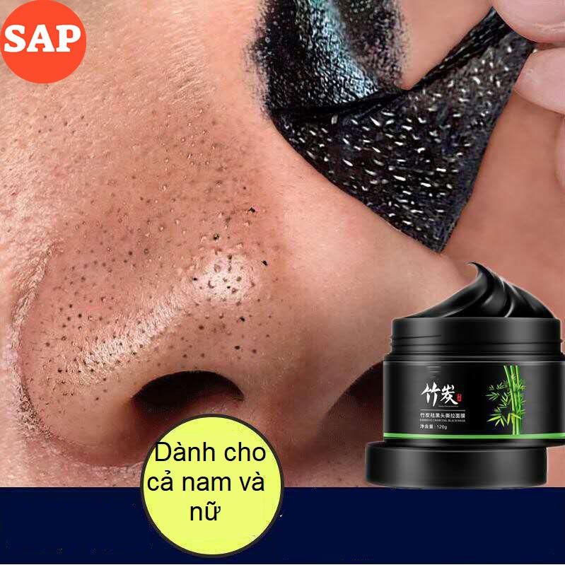 Hộp Gel Mặt Nạ Lột Mun Đầu Đen, Hút Sạch Mụn Cám, Thu Nhỏ Lỗ Chân Lông, Thải Độc Chì Sáng Da Từ Than Tre Hiệu Quả