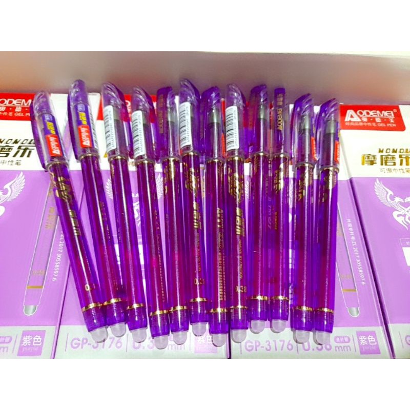 HỘP 12 CÂY VIẾT TÍM XOÁ ĐƯỢC AODEMEI 3176