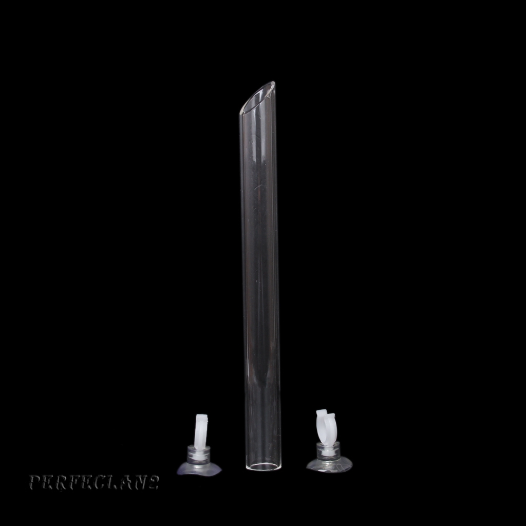 Aquarium Feeding Tube Shrimp Glass Feeder Suction Cup Thick Fish Tank Device Dish Transparent Equipment