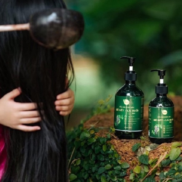 Dầu gội dược liệu Bồ kết – Lá bưởi 2in1 GREENBON,100% Chiết xuất từ thiên nhiên
