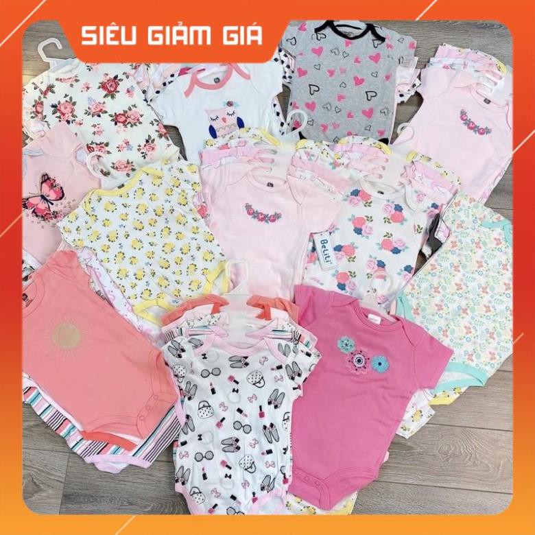 SET 5 BODY CHIP CỘC TAY BELITI XUẤT MỸ CHO BÉ 0-12M KÈM MÓC