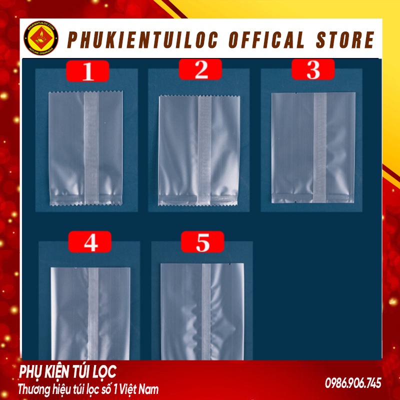 Set 100 Túi đựng bánh cookie/ bánh quy/ trà hoa nhiều kích thước- Phukientuiloc.com