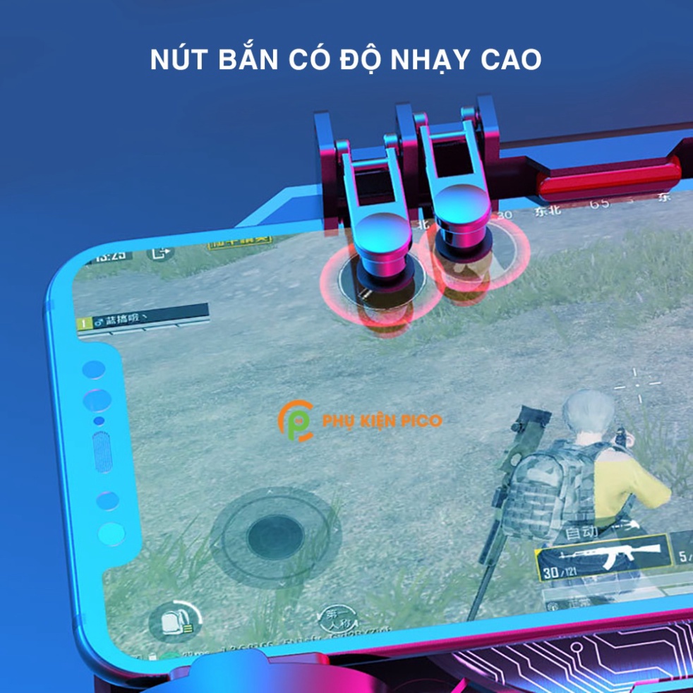 Tay cầm chơi game 6 ngón Memo DL88 tản nhiệt sò lạnh hỗ trợ nút kép PUBG Mobile/ Call of Duty/ROS/FreeFire - Hàng nhập k