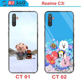 Ốp Lưng Kính Nano Realme C3i Phủ Bóng - in theo yêu cầu
