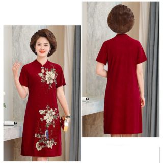 (New) Váy đầm dự tiệc sang trọng cho mẹ trung niên - V004