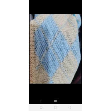 Áo len Cardigan kẻ caro dáng ngắn 💒