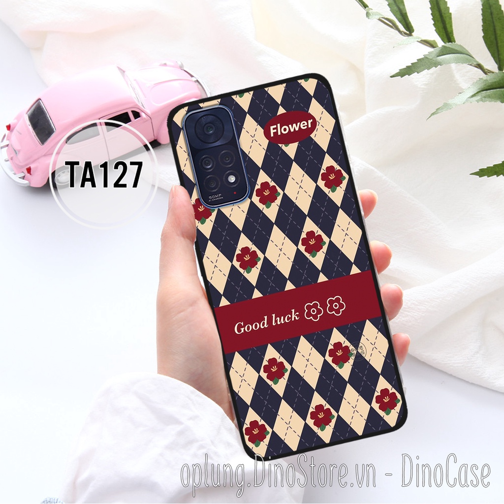 Ốp lưng Xiaomi Redmi Note 11 4G/Note 11s/Note 11 Pro 5G in hình họa tiết kẻ Caro đen thời trang viền dẻo bảo vệ camera.