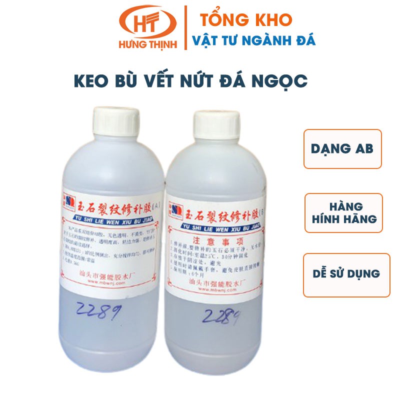 Keo bù vết nứt đá ngọc dạng AB