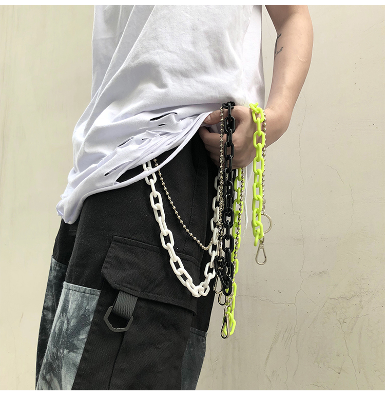 Dây xích quần kim loại 2 lớp phong cách đường phố Punk Hip Hop thời trang nam và nữ 235030
