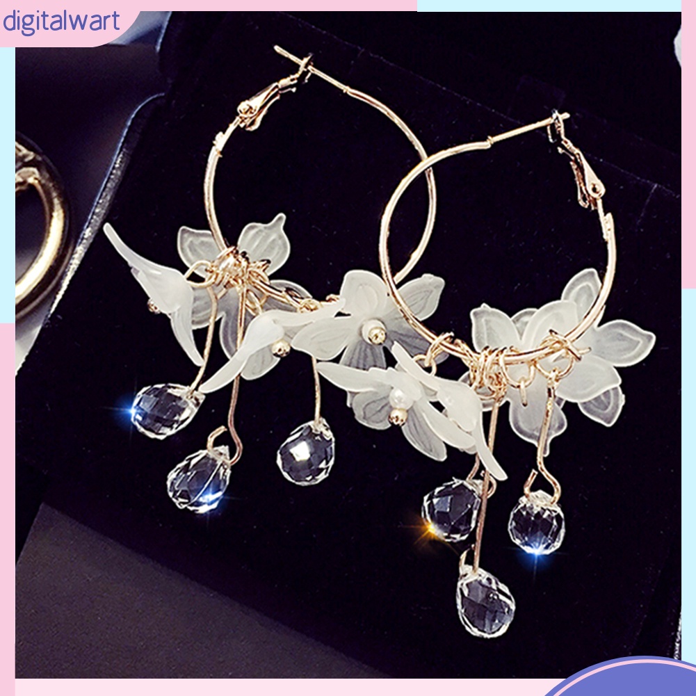 Hoa tai dáng dài thời trang phong cách thanh lịch cho nữ