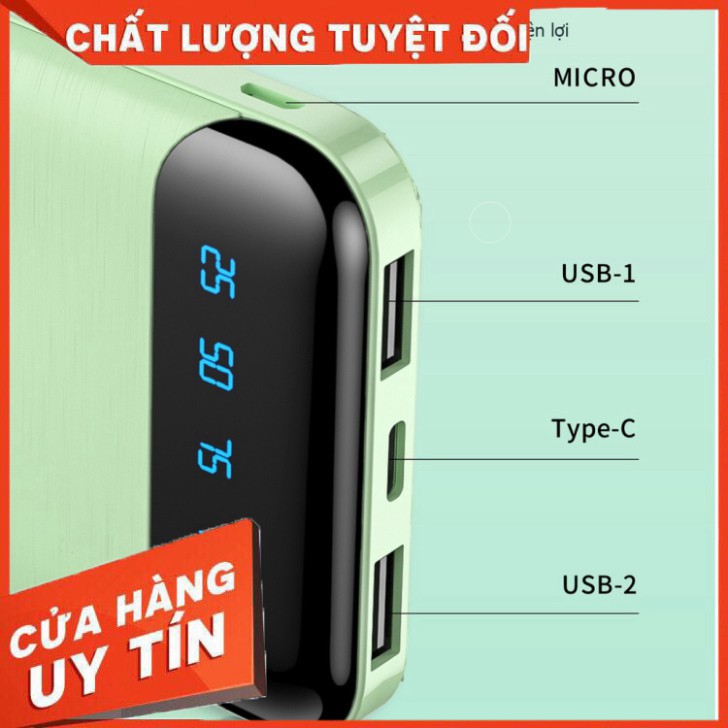 CHÍNH HÃNG GIÁ TỐT Sạc Dự Phòng 10000mAH Wk-161 Có Màn Led Hiển Thị Chế Độ Sạc Kép Trang Bị 2 Cổng USB Sạc Nhanh Hơn Cho