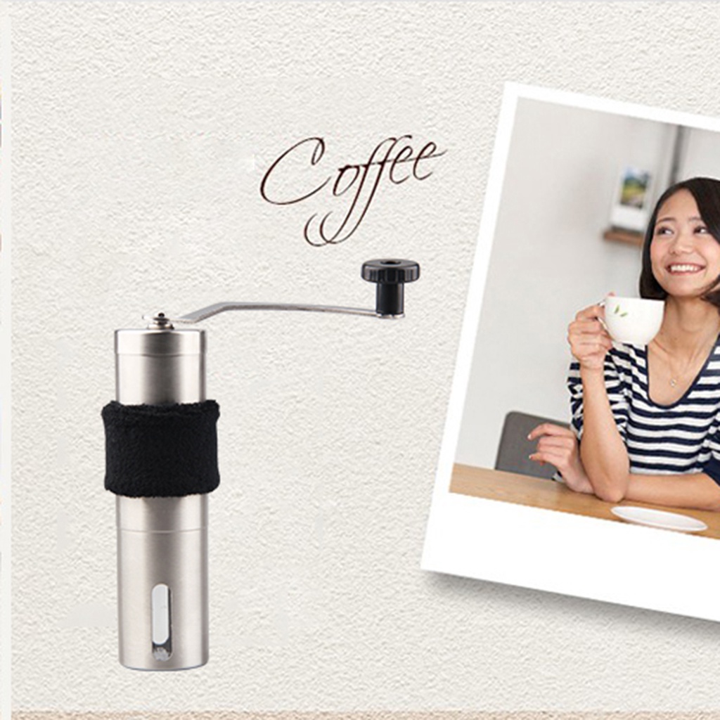 Portable Manual 304 Stainless Steel Coffee Grinder Mill for Home Office Travel
