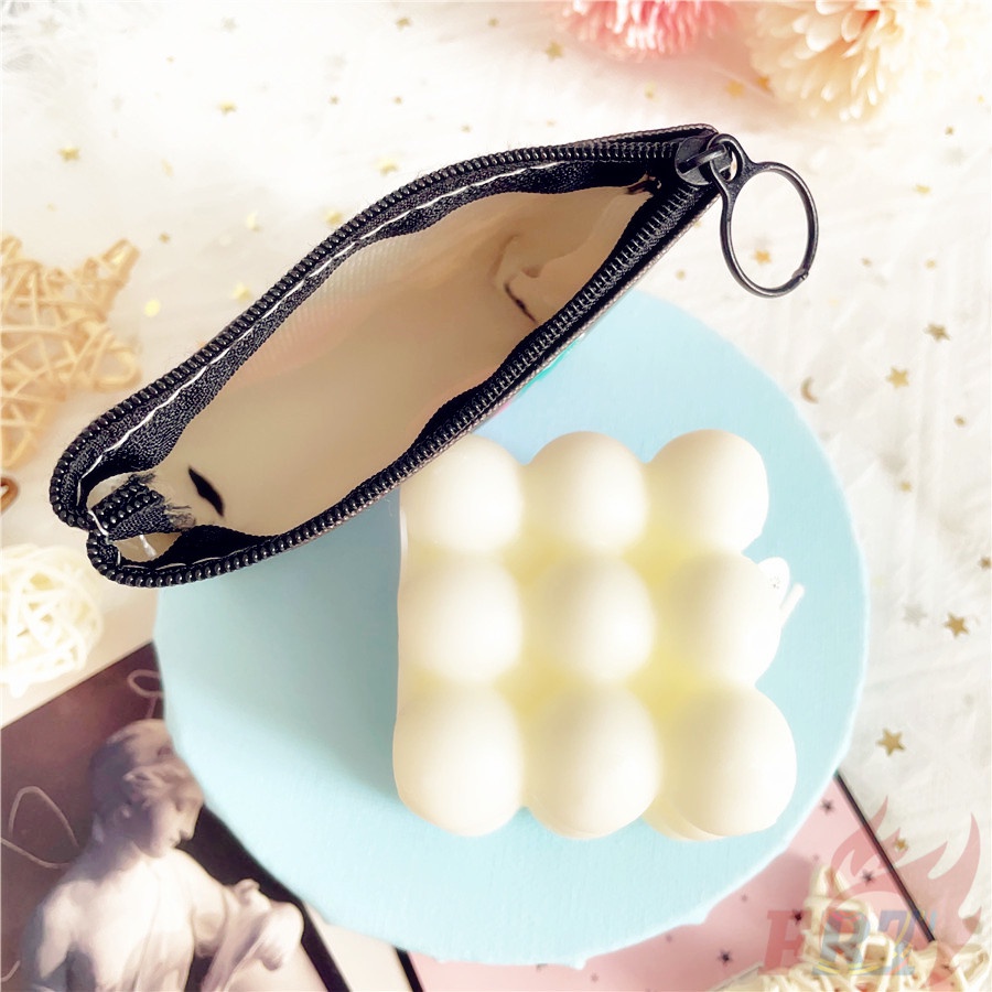 ❀ Ví Tiền Xu Sanrio ❀ 1 Ví Đựng Tiền Xu Bằng Da PU Hình Hello Kitty Kuromi Melody Cinnamonroll