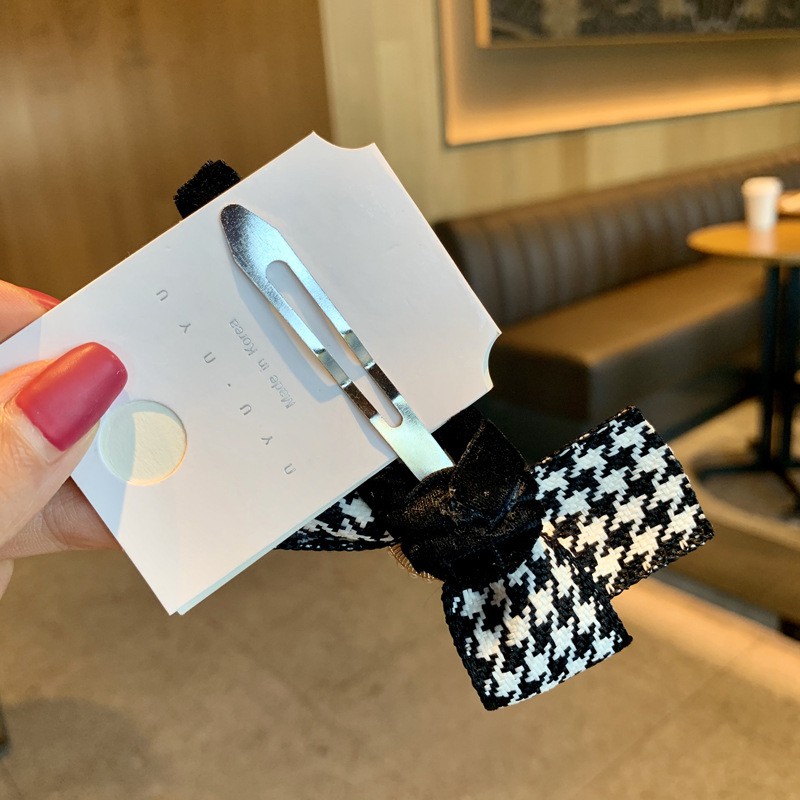 Kẹp tóc Haimeikang kiểu nơ đơn giản phong cách Hàn Quốc thời trang dành cho nữ