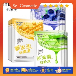 Mặt nạ giấy dưỡng da cấp ẩm trắng da Images lô hội,việt quất,mật ong