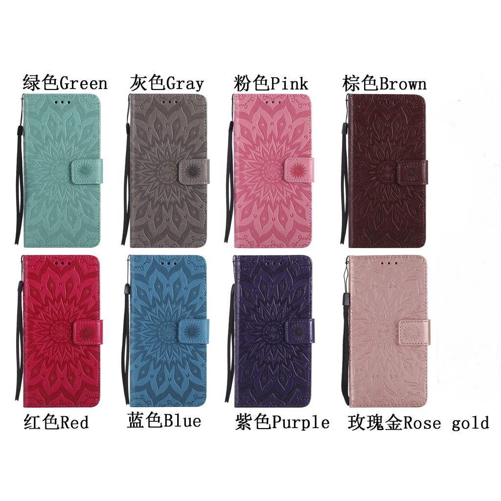 Bao da điện thoại dập nổi họa tiết hoa dành cho Samsung C9 Pro | BigBuy360 - bigbuy360.vn