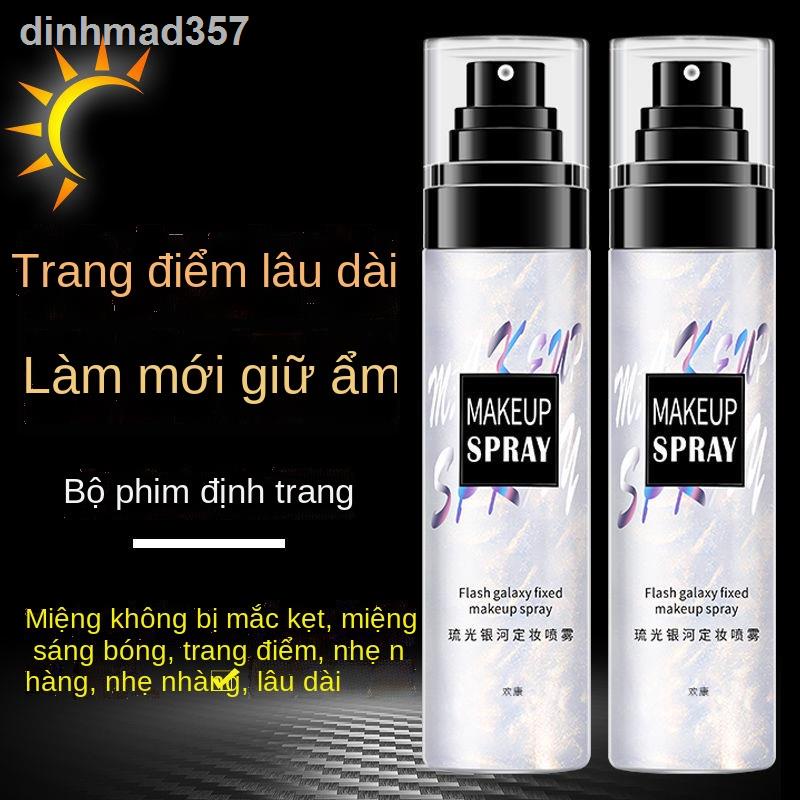 ☎♚Xịt trang điểm net nổi tiếng bề mặt mờ kiểm soát dầu lâu dài dưỡng ẩm giữ không thấm nước và mồ hôi làm trôi lớp khô d