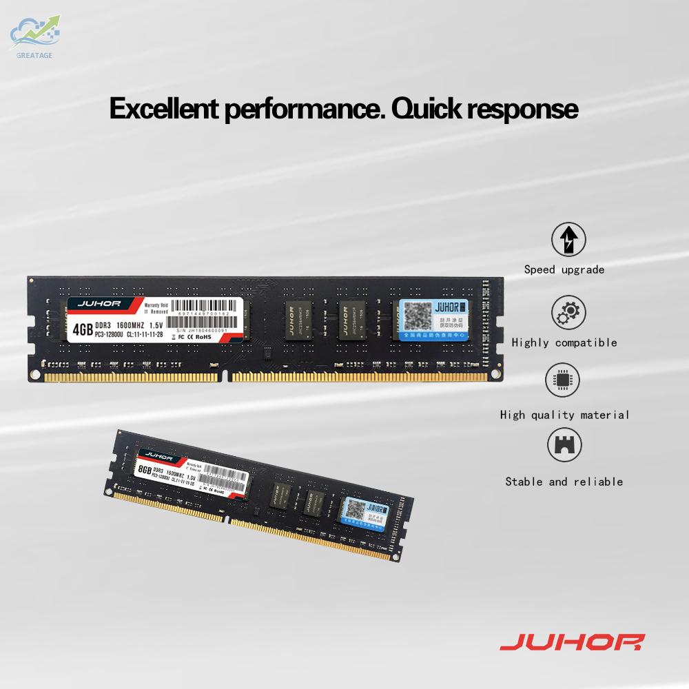 Bộ Nhớ Ram G Juhor Ddr3 8gb 1600mhz 1.5v Dành Cho Máy Tính | BigBuy360 - bigbuy360.vn