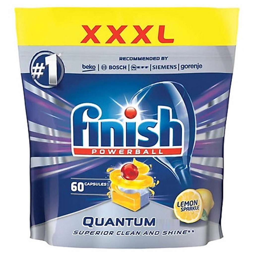 Viên rửa bát Finish Quantum Powerball 54 tabs