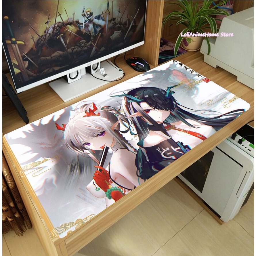 Tấm Lót Chuột Và Bàn Phím Máy Tính Dày In Hình anime arknights dusk nian mizuki 2022