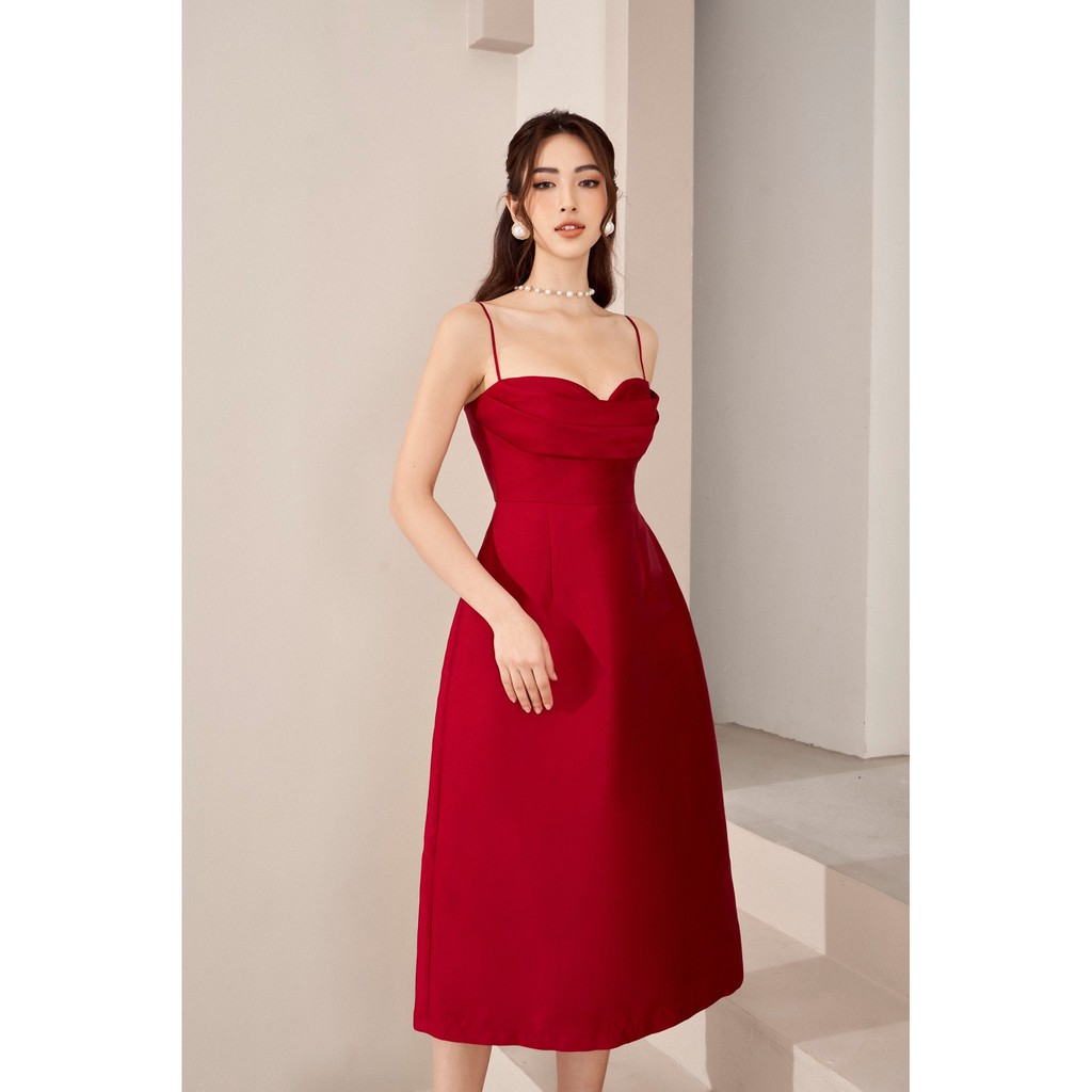 Đầm RECHIC cúp ngực Mera sang trọng màu đỏ | BigBuy360 - bigbuy360.vn