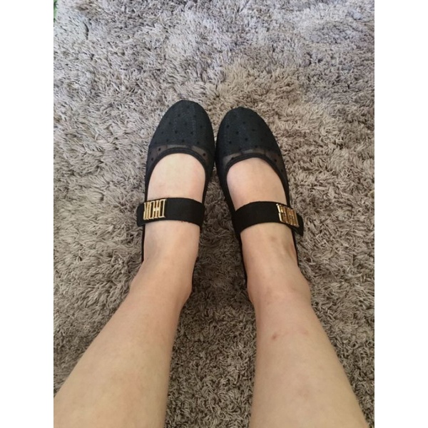 Giầy bệt bít mũi phối lưới siêu nhẹ siêu êm