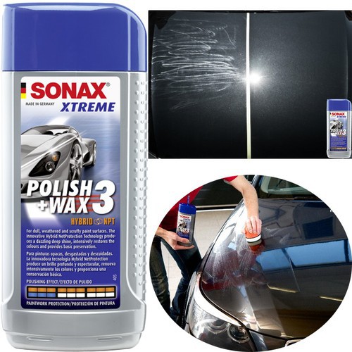 Dung Dịch Đánh Bóng - Xóa Xước - Bảo Vệ Sơn Xe Ô tô Sonax Xtreme Polish And Wax 3 (250ml) 202100