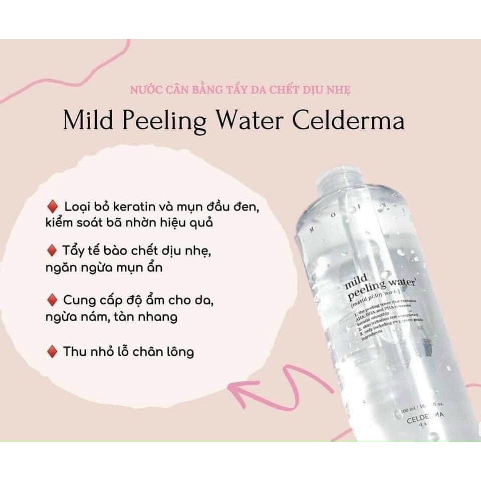Nước hoa hồng Toner mild peeling water Celderma