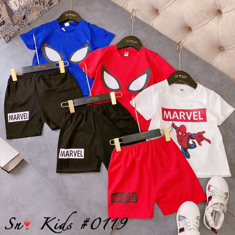Bộ siêu nhân 3 màu bé trai