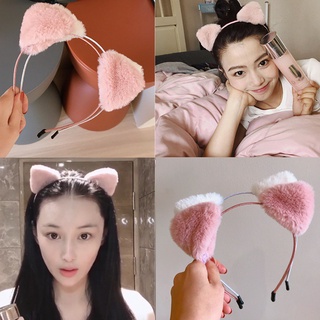  Băng Đô Cài Tóc Tai Thỏ Bằng Vải Bông Dễ Thương