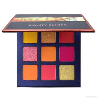 [Hàng mới về] Bảng phấn mắt Beauty Glazed 9 màu lì lấp lánh chống thấm trang điểm đa năng