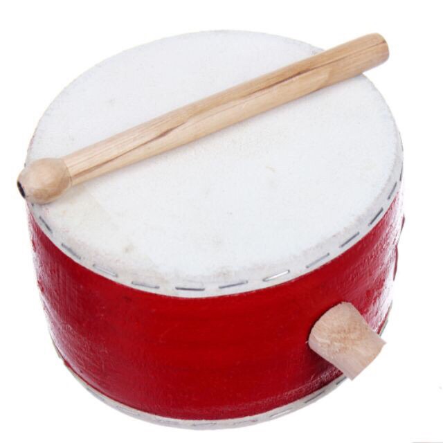 Trống Da Trung Thu - Trống Đỏ Truyền Thống, Trống Múa Lân - Đồ Chơi Dân Gian Cho Bé  - Thư Viện Đồ Chơi