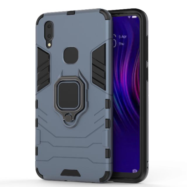 Ốp lưng Vivo V19 chống sốc Iron Man Iring cao cấp giá đỡ mặt lưng xem phim siêu bền