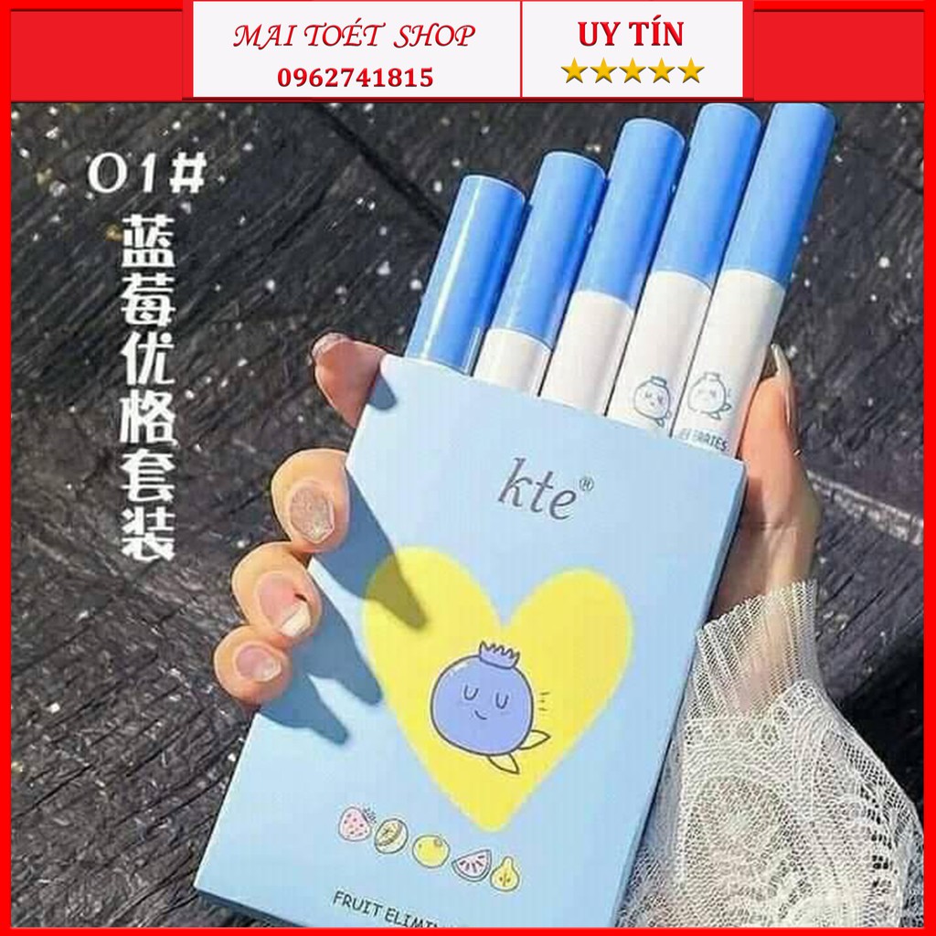 Set 5 Cây Son Kem Lì KTE Fluffy Matte Lip Glaze Hot frend 2021