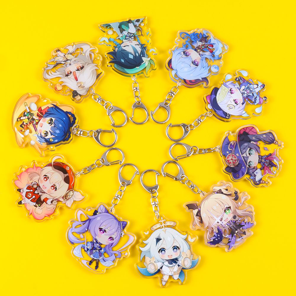 Móc Khóa Acrylic Hai Mặt Hình Nhân Vật Anime Mihan1