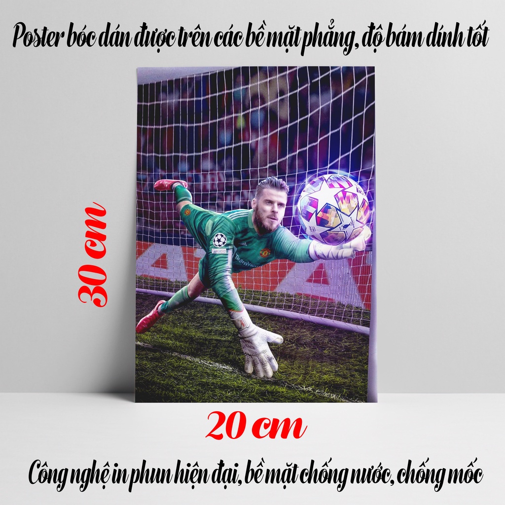 Poster David De Gea, Ảnh Dán Tường David De Gea Cực Đẹp, Poster Bóng Đá Có In Theo Yêu Cầu