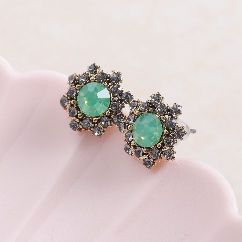 Bông Tai HìNh Hoa TuyếT ĐíNh Đá Phong CáCh Vintage