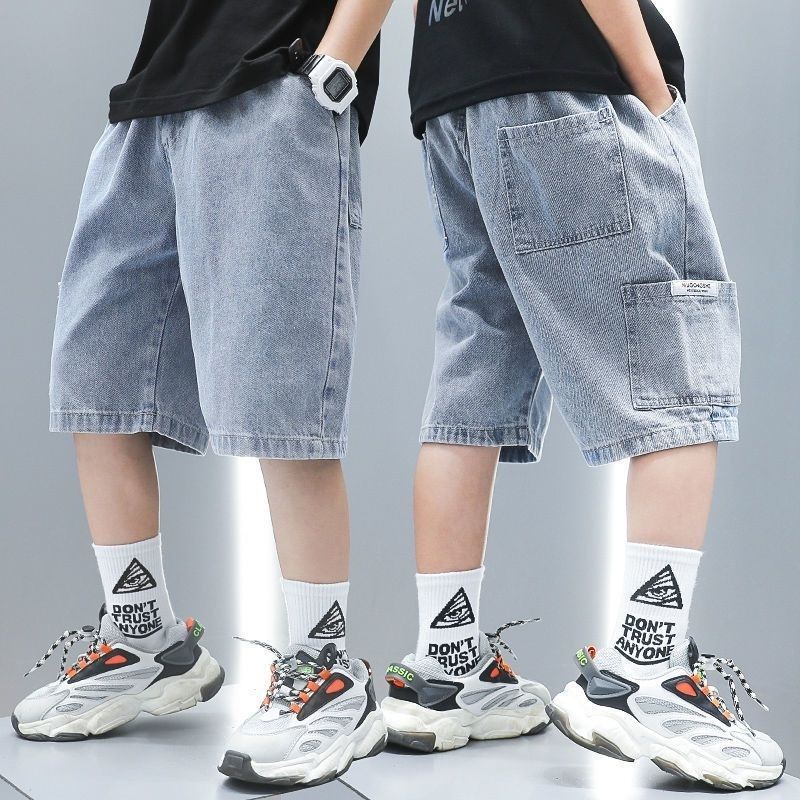 Quần short denim thời trang mùa hè dành cho bé trai