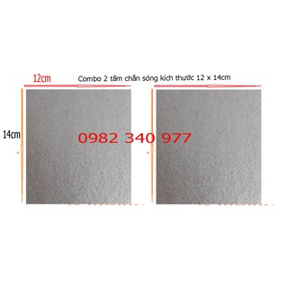 2 Tấm Amiang lò vi sóng 12x14cm (tấm chắn sóng)