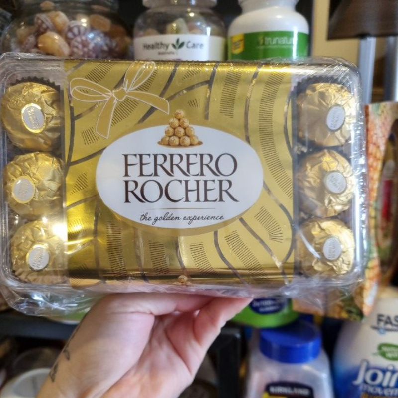 CHOCOLATE FERRERO ROCHER 30 VIÊN - 375GRAM XUẤT XỨ Ý.