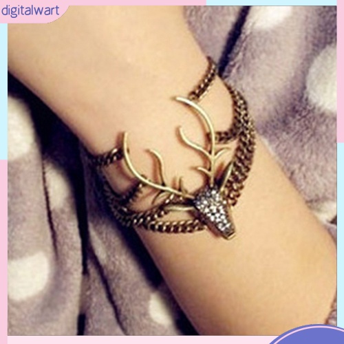 Vòng tay kiểu dáng đầu hươu cổ điển cá tính sang trọng cho nữ